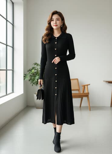 Платье ТУРЦИЯ двух расцветках, черный и коричневый. 
44-46