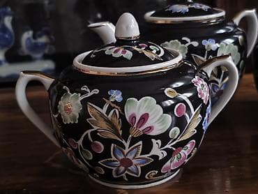продам вазу: Чайный сервиз Парад цветов. Крытье, роспись. ДФЗ Вербилки. 1956-57 гг — 2