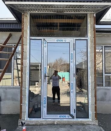 Курулуш жана оңдоо кызматтары: Алюминиевые и ПВХ светопрозрачные конструкции под заказ - Входные — 2