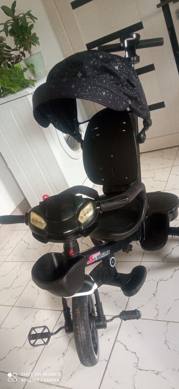 детская обувь с высоким берцем: Коляска, цвет - Черный, Б/у — 6