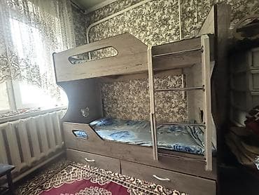 Кровати: Детская двухъярусная кровать с местами хранения - Материал: ЛДСП под — 1