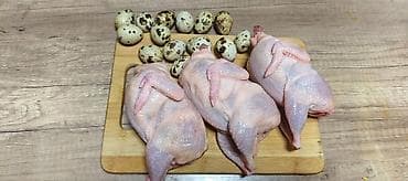 Перепелиные яйца и тушки вес 350 -400 грамм ( фото наше) в