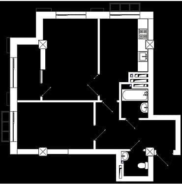 sunhouse: 2 комнаты, 59 м², Элитка, 9 этаж, Евроремонт — 10