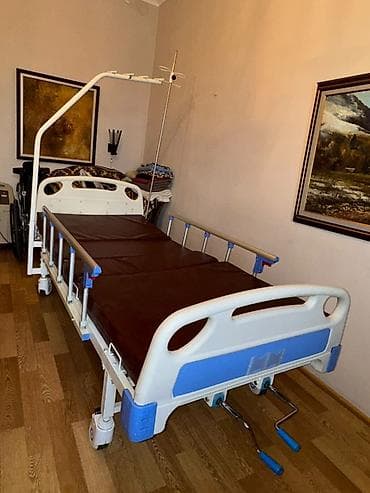 Медициналык эмерек: Функциональная медицинская кровать с механическим приводом - Две — 2