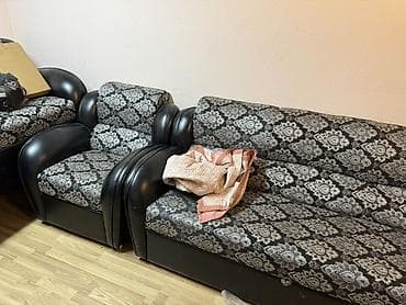 пос: Комплект мягкой мебели, цвет - Черный — 4