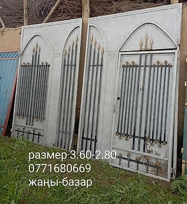 Металлические распашные ворота, несколько вариантов дизайна и