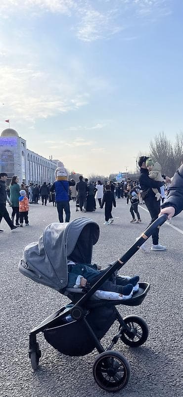 Коляски: Прогулочная коляска для города и парка. - Компактная рама с — 1