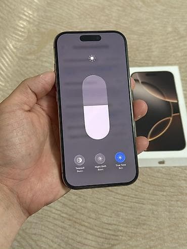 обмен на электро: IPhone 16 Pro, Б/у, 128 ГБ, Desert Titanium, Коробка, 91 % — 7
