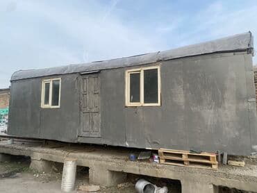 домик деревяный: Вагон Передвижной вагон Металлический вагон Предназначение: для жилья — 2