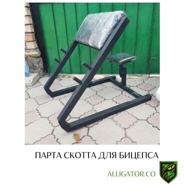 разгибание ног: Парта скотта Тренажер скамья для прокачки бицепса Местного — 1