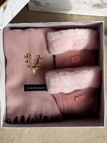 Декор и интерьер: Подарки на Новый год 🎄 по спец. цене🔥 Шарф + перчатки + шапка – 1300 — 3