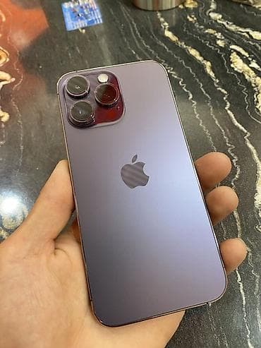 IPhone 14 Pro Max, Колдонулган, 256 ГБ, Deep Purple, Коргоочу айнек, Каптама, 76 %