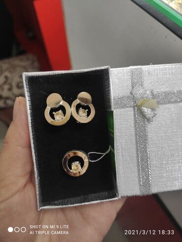 свадебные платья от производителя: Набор украшений, Проба 925, Женские, Новый — 1