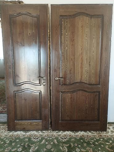 айнек эшик: Үйлөр жана батирлер үчүн эшик, Жыгач, Айнек менен, түсү - Күрөң — 4