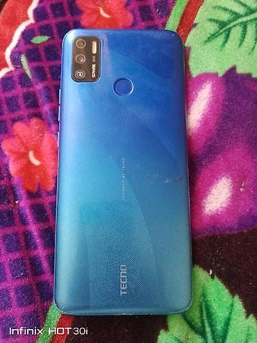 кулер бишкек: Tecno Spark, Б/у, 32 ГБ, цвет - Синий, 2 SIM — 2