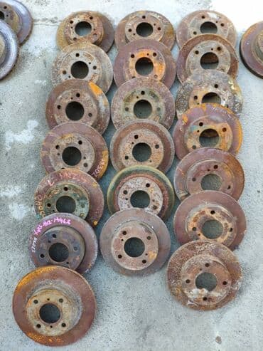 перфорированные тормозные диски: Предний тормозной диск Suzuki Б/у, Оригинал, Япония — 4