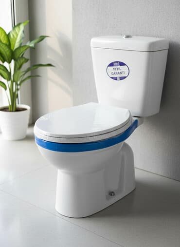 купить унитаз в бишкеке: Унитаз Напольный, Новый, Материал: Керамика — 1