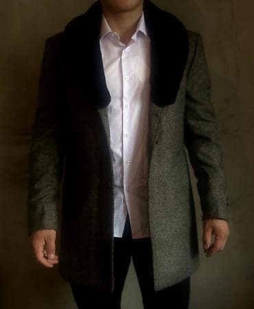 Пальтолор: Эркектердин пальтосу, XL, Zara, Жаңы, түсү - Боз, Өзү алып кетүү — 4
