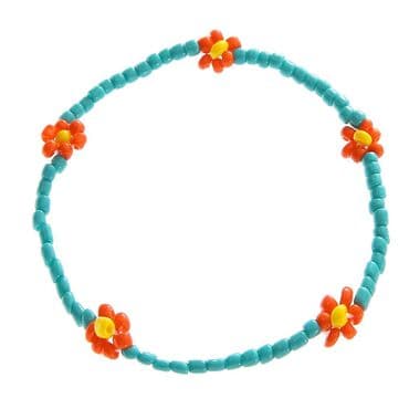 диадема ободок: 🌸 Браслет Б из бисера с цветами 🌸 Яркий летний браслет, созданный для — 2