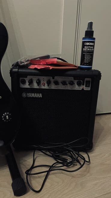 купить тюнер для гитары: Набор Электрогитара Yamaha ERG121C + комбоусилитель Yamaha GA-15 - — 5