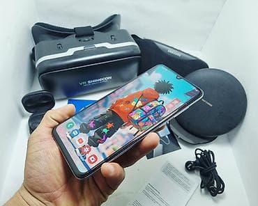 headphone: Samsung Galaxy A70, Б/у, 256 ГБ, цвет - Белый, 1 SIM, 2 SIM, eSIM — 5