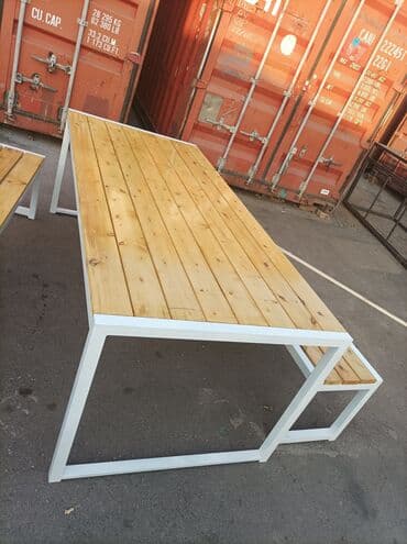 прихошка мебель: Скамейка в наличии. Скамейка со спинкой и без. Уличный мебель комплект — 2