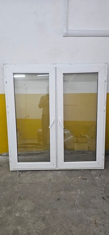 жалюзийные двери бишкек: Межкомнатная дверь со стеклом, цвет - Белый, 212 * x 84 см, Б/у — 6