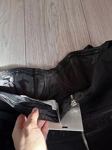 second hand: Комплект женской одежды, черный цвет, 2 предмета: - Укороченный — 3