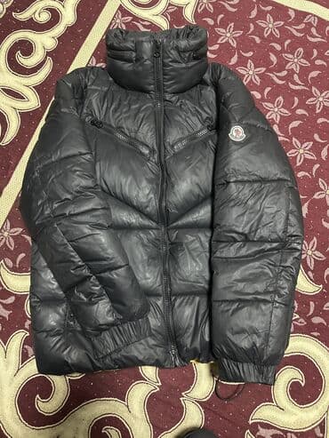 Прокат одежды: Мужская куртка, L, Moncler, Б/у, цвет - Черный, Платная доставка — 1