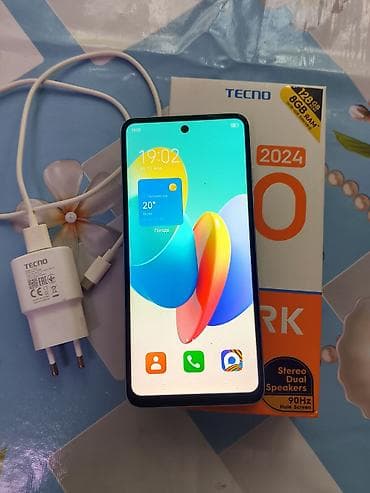 Техника жана электроника: Tecno Spark Go 2024, Жаңы, 128 ГБ, түсү - Көгүлтүр, 2 SIM — 2