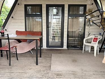 финский дом: Каркасный дом A-Frame с большой крытой террасой — 5