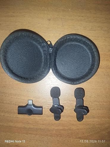 apple mp3: Беспроводной петличный микрофонный комплект для смартфонов Состав — 1