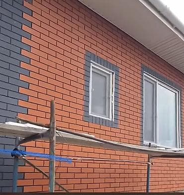 Под клинкер (кирпич), Пенополистирол, Мраморная крошка, Новый, Гарантия, Бесплатная доставка, Установка