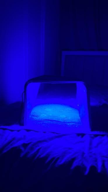 rgb лампа: Портативная LED-панель для фототерапии (синий спектр) - Складная — 2