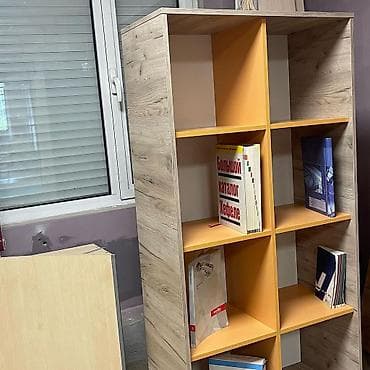 стеллаж в комнату: Книжный шкаф, Новый, ЛДСП — 2