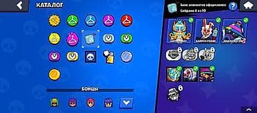 монетор: Аккаунт Brawl Stars - Кубки: 20 343 - Бойцы: 72 из 100 - Уровни силы — 9