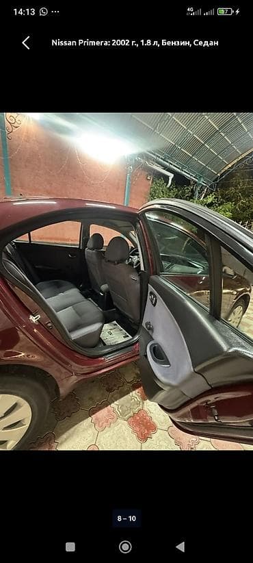 Nissan Primera: 2002 г., 1.8 л, Механика, Бензин, Седан — 3