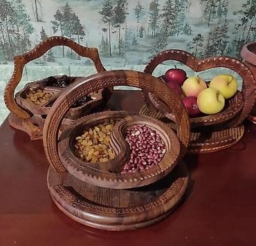 сеточные мешки: Отличный подарок к 8 марта! Корзина деревянная складная под — 2