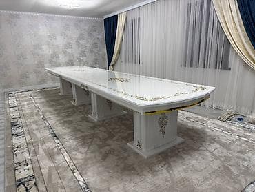 bed: Стол и стул для зала, цвет - Белый — 9