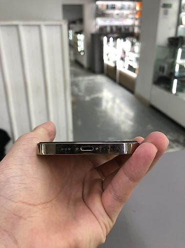 IPhone 13 Pro, Б/у, 128 ГБ, Золотой, Зарядное устройство, Защитное стекло, Чехол, 75 % — 7