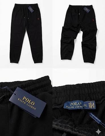 флисовые спортивки: Мужские брюки, 2XL, Polo Ralph Lauren, Новый, цвет - Черный, Бесплатная доставка — 1