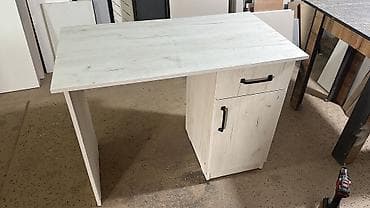 столы офисный: Офисный стол, Новый, Нерегулируемый, цвет - Белый, ЛДСП, Самовывоз, Платная доставка — 5