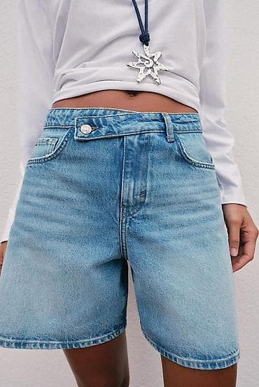 Шорты: Джинсовые шорты Zara оригинал - Размер: 40 (лучше подойдут на M/38) - — 2