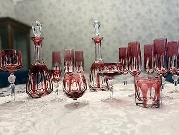 хрустали: Цветной накладной хрусталь серия Антика, производства Нахтманн, 🇩🇪 — 1