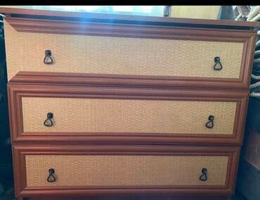 мягкие стеновые панели бишкек: Комод для одежды, С зеркалом, ЛДСП, цвет - Коричневый — 1