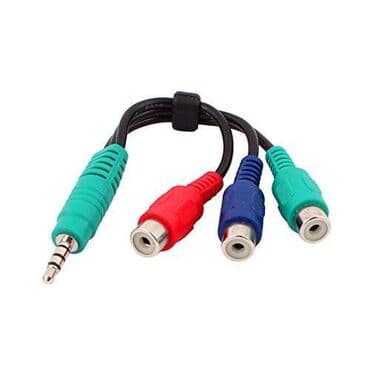 акустические системы rca с микрофоном: Кабель переходник audio Jack 3.5 (male) - 3RCA (female) длина 10 — 2