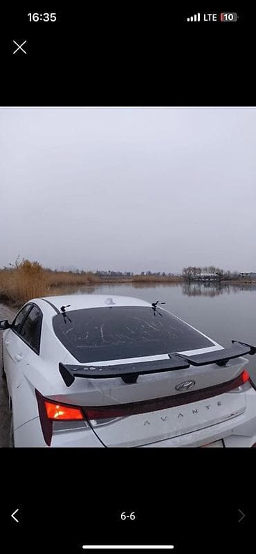 стойка и: Задний спойлер Hyundai — 4
