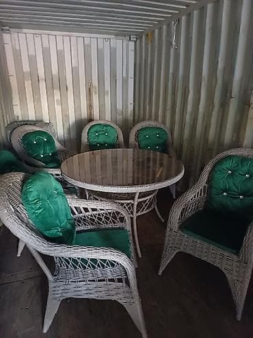 столы с колёсами: Комплект садовой мебели, Стол, Ротанг — 4