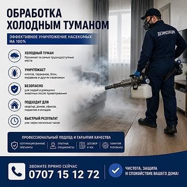 Клининговые услуги: Дезинфекция, дезинсекция, | Муравьи, Блохи, Вирусы, микробы, | Офисы, Подвал, погреб, Подъезды — 1