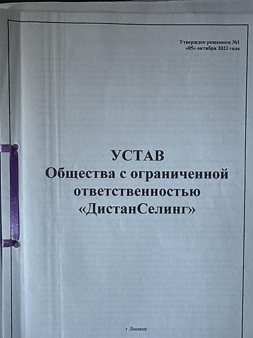 шоколо: Продается ОсОО. «Нулевая» компания. Открыт с октября 2023 года — 2
